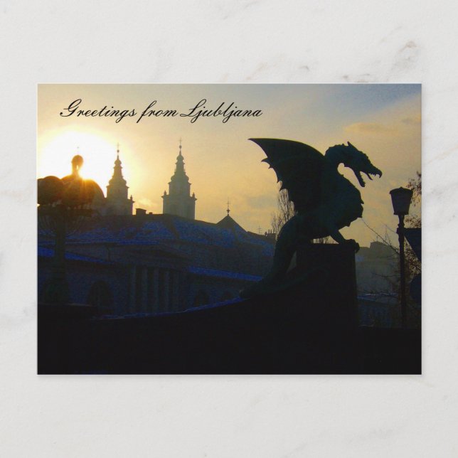 Postal saludos de dragón (Anverso)