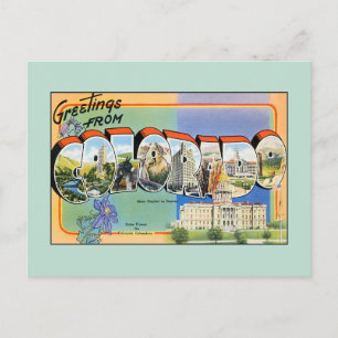 Postal Saludos de época de Colorado