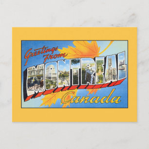 Postal Saludos de época de Montreal Canadá