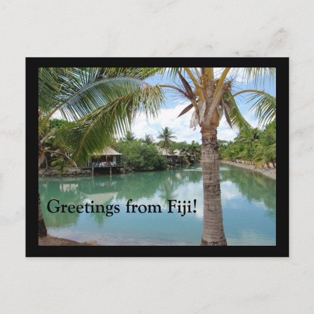 Postal Saludos de Fiji (Anverso)