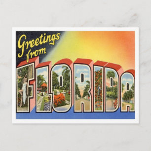 Postal Saludos de Florida desde Estados Unidos