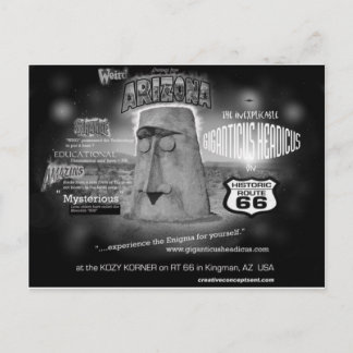 Postal saludos de giganticus Headicus desde la ruta AZ 66