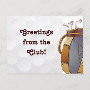 Postal Saludos de golf