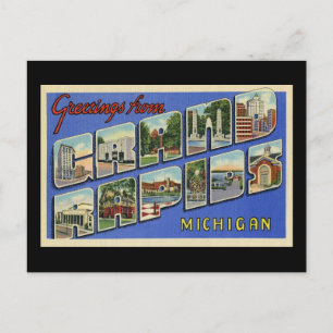 Postal Saludos de Grand Rapids Michigan