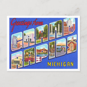 Postal Saludos de Grand Rapids, Michigan Travel