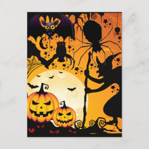 Postal Saludos de Halloween_