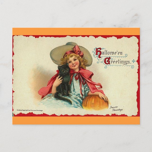 Postal Saludos de Halloween 2 (Anverso)