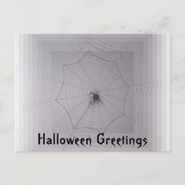 Postal Saludos de Halloween Cute Spider con Internet Infi