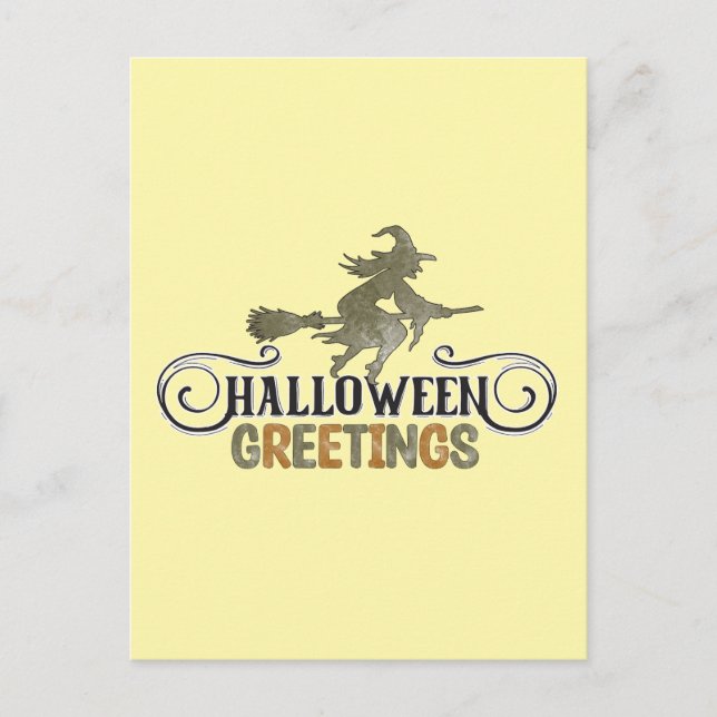 Postal Saludos de Halloween - Halloween (Anverso)