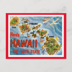 Postal Saludos de Hawaii desde Estados Unidos