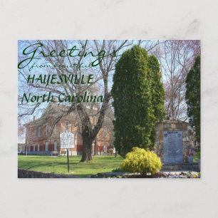 Postal Saludos de Hayesville, Carolina del Norte