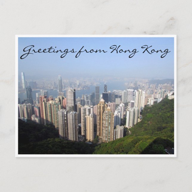 Postal saludos de hong kong (Anverso)