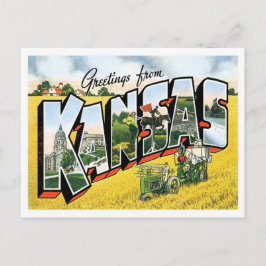 Postal Saludos de Kansas desde Estados Unidos