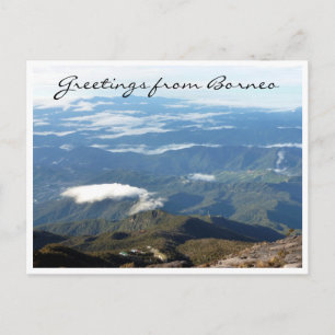 Postal saludos de kinabalu borneo