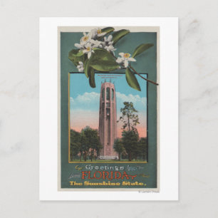Postal Saludos de la Florida y de la imagen del canto