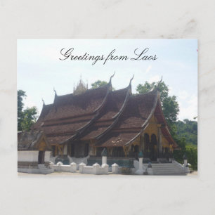 Postal saludos de laos