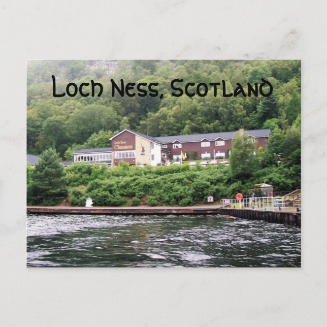 Postal Saludos de Loch Ness (Anverso)