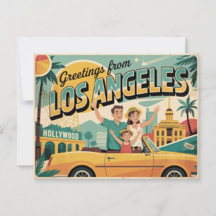Postal saludos de Los Ángeles