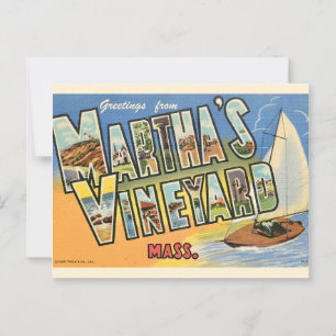 Postal Saludos de Marthas Vineyard 