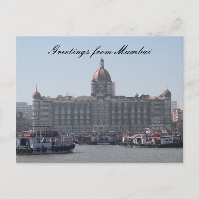Postal saludos de mumbai (Anverso)