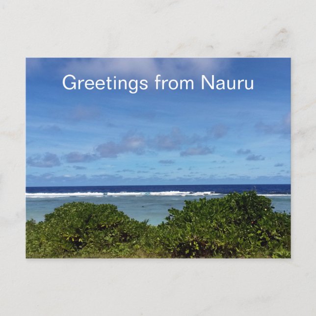Postal saludos de nauru (Anverso)