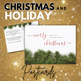 Postal Saludos de Navidad al cliente