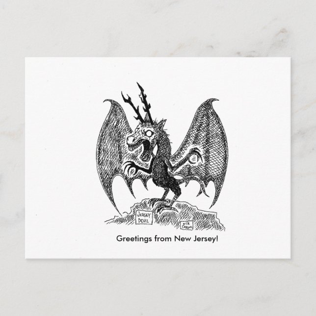 Postal ¡Saludos de New Jersey! (Anverso)
