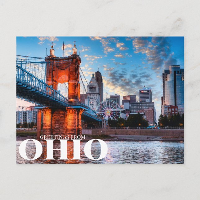 Postal saludos de ohio (Anverso)