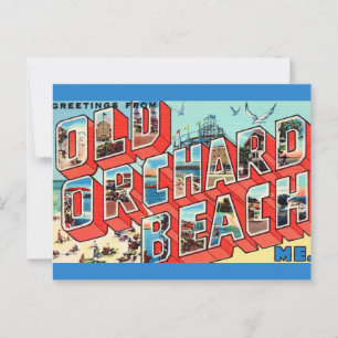 Postal Saludos de Old Orchard Beach Maine