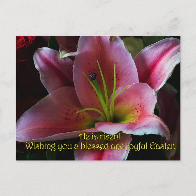 POSTAL SALUDOS DE PASCUA (Anverso)