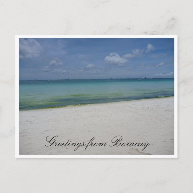 Postal saludos de playa blanca (Anverso)