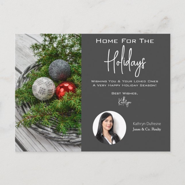 Postal Saludos de Realtor Holiday (Anverso)