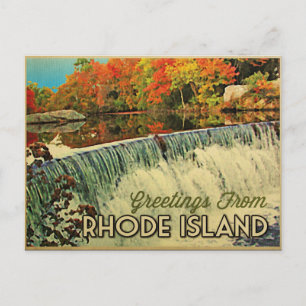 Postal Saludos de Rhode Island