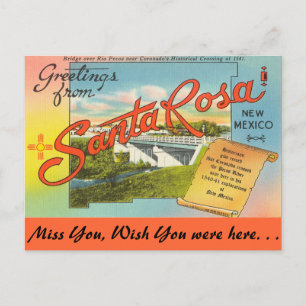 Postal Saludos de Santa Rosa