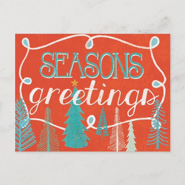 Postal Saludos de Seasons (Anverso)