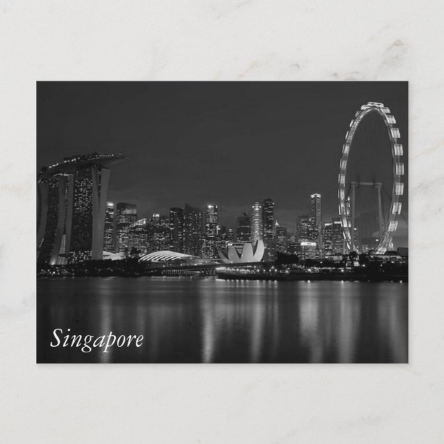 Postal Saludos de Singapur (Anverso)