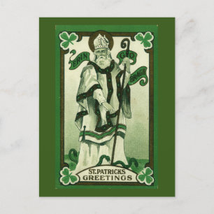 Postal Saludos de St. Patrick (Erin Go Braugh)