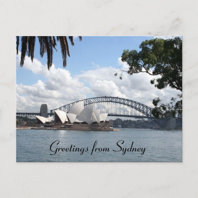 Postal saludos de sydney (Anverso)