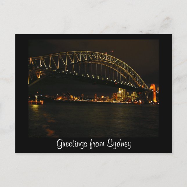Postal saludos de sydney (Anverso)