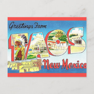 Postal Saludos de Taos Nuevo México
