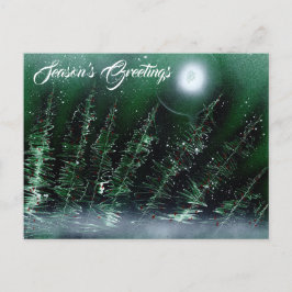 Postal Saludos de temporada en invierno