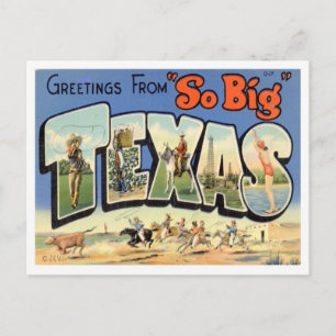 Postal Saludos de Texas desde Estados Unidos