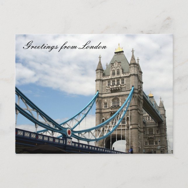Postal saludos de torre (Anverso)