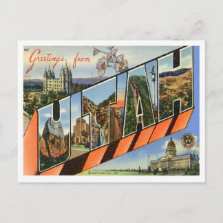 Postal Saludos de Utah desde Estados Unidos