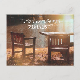 Postal Saludos de vacaciones desde casa