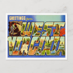 Postal Saludos de Virginia Occidental desde Estados Unido