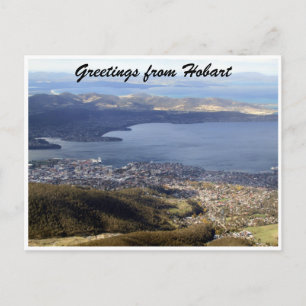 Postal saludos de vista de hobart