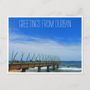 Postal saludos de whalebone pier durban