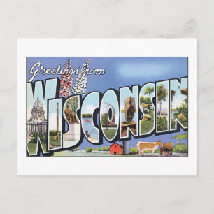 Postal Saludos De Wisconsin