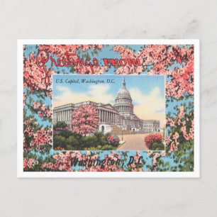 Postal Saludos del Capitolio de los Estados Unidos, Washi